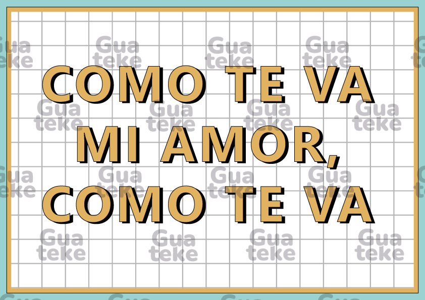 Letrero como te va 2