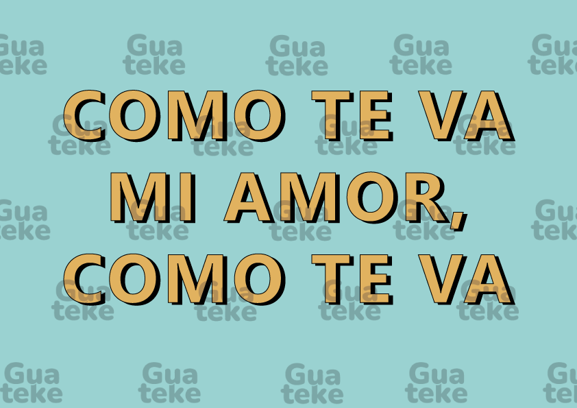 Letrero como te va....